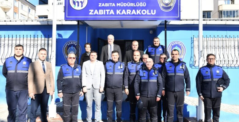 BAŞKAN ŞÜKRÜ ERDEM’DEN YENİ ZABITA KARAKOLUNA ZİYARET