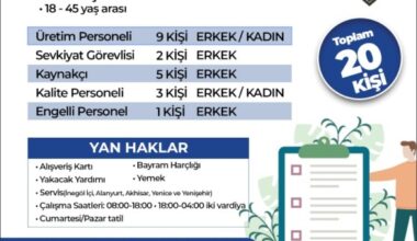 ORTAKÇI CAM 20 PERSONEL ALACAK