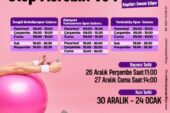 KADINLAR İÇİN ÜCRETSİZ STEP, AEROBİK VE PİLATES KAYITLARI BAŞLIYOR
