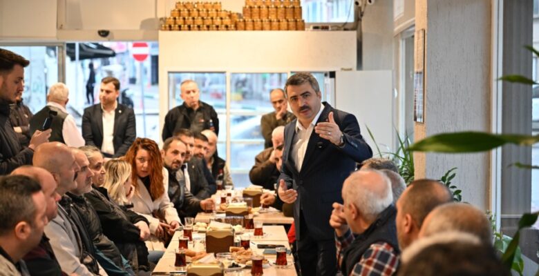 BAŞKAN YILMAZ, KOMŞU ZİYARETİNDE