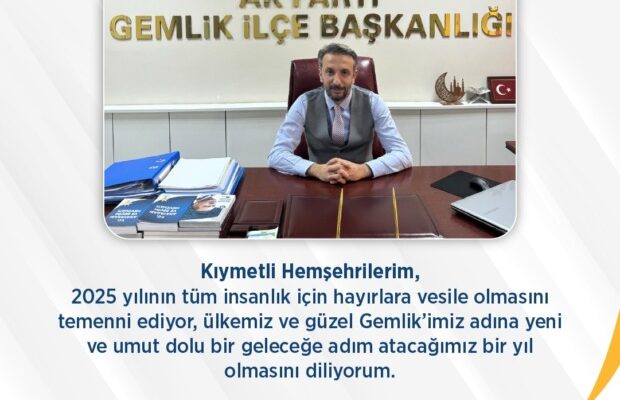 Ak Parti Gemlik’ten Yeni Yıl Mesajı