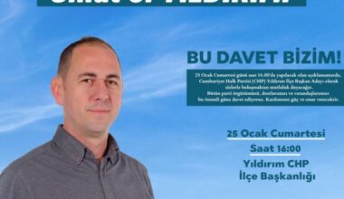 Avukat Ahmet Keskin CHP Yıldırım İlçe Başkanlığına Adaylığını Açıkladı