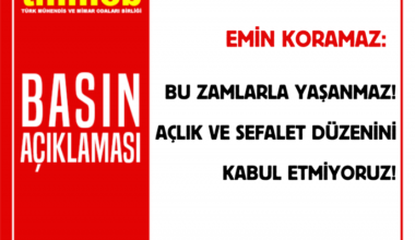 BU ZAMLARLA YAŞANMAZ  AÇLIK VE SEFALET DÜZENİNİ KABUL ETMİYORUZ!
