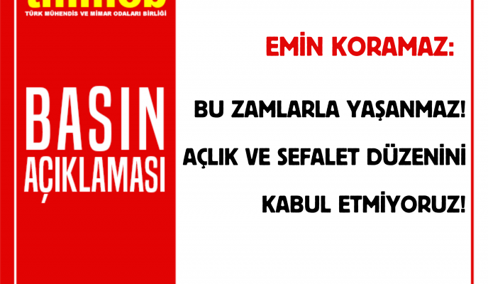 BU ZAMLARLA YAŞANMAZ  AÇLIK VE SEFALET DÜZENİNİ KABUL ETMİYORUZ!