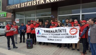 DİSK EMEKLİ-SEN’DEN TÜİK’E PROTESTO
