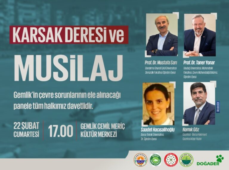 GEMLİK KENT KONSEYİNDEN ÇEVRE PANELİNE ÇAĞRI