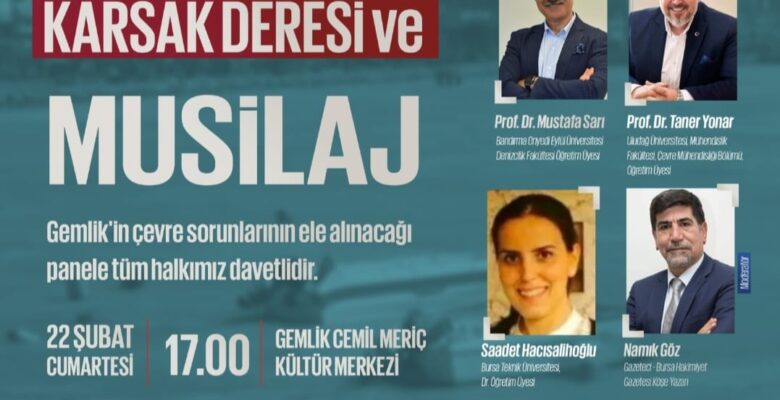 GEMLİK KENT KONSEYİNDEN ÇEVRE PANELİNE ÇAĞRI