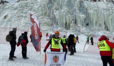İNEGÖLLÜ SPORCU BUZ TIRMANIŞ TÜRKİYE ŞAMPİYONU OLDU