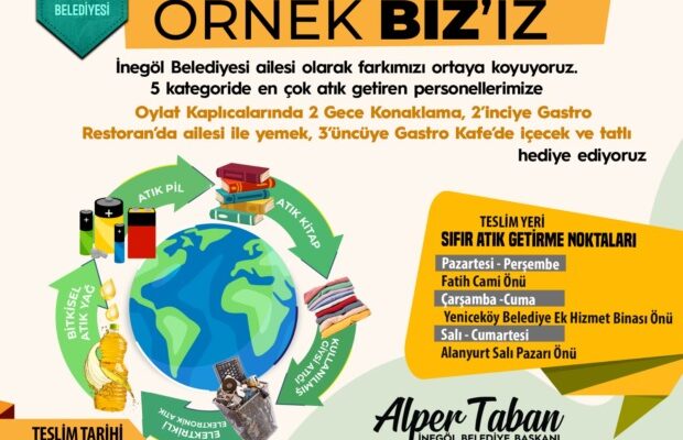 İNEGÖL BELEDİYESİ’NDEN PERSONELLERE ÖDÜLLÜ YARIŞMA