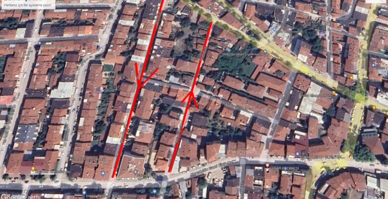 DİKKAT! İNEGÖL’DE 2 SOKAKTA TEK YÖN UYGULAMASI BAŞLADI