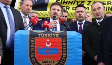 ŞOFÖRLERDEN ANKARA’DA TOPLU AÇIKLAMA… ŞOFÖRLERDEN ANKARA’DA TOPLU AÇIKLAMA…