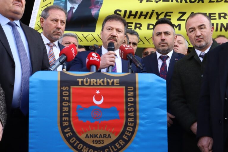 ŞOFÖRLERDEN ANKARA’DA TOPLU AÇIKLAMA…