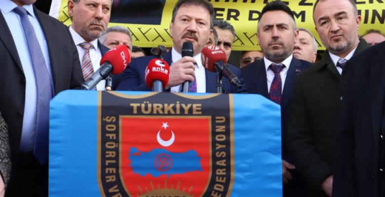 ŞOFÖRLERDEN ANKARA’DA TOPLU AÇIKLAMA…