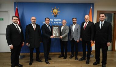GTSO Heyeti Ak Parti İl Başkanı Davut Gürkan’ı ziyaret etti