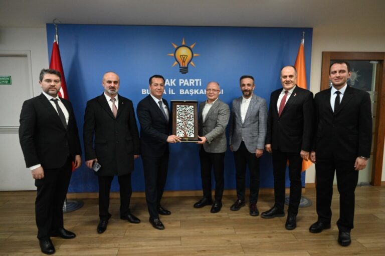 GTSO Heyeti Ak Parti İl Başkanı Davut Gürkan’ı ziyaret etti