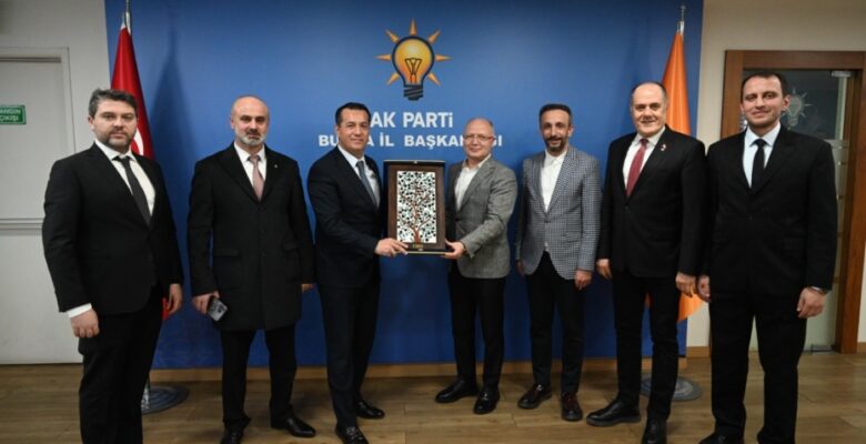 GTSO Heyeti Ak Parti İl Başkanı Davut Gürkan’ı ziyaret etti