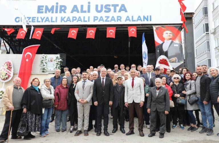 GÜZELYALI KAPALI PAZAR YERİ’NE EMİR ALİ USTA’NIN ADI VERİLDİ