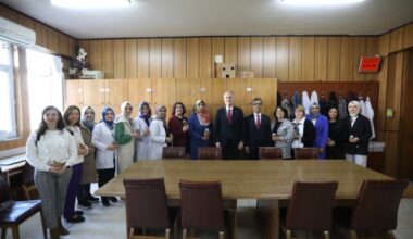 BAŞKAN TABAN TIP BAYRAMINDA SAĞLIK MESLEK LİSESİ ÖĞRENCİLERİYLE BULUŞTU