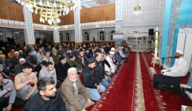 HAFIZ AHMET YÜKSEL İLE TAYYİP HOŞ İNEGÖLLÜLERLE BULUŞTU