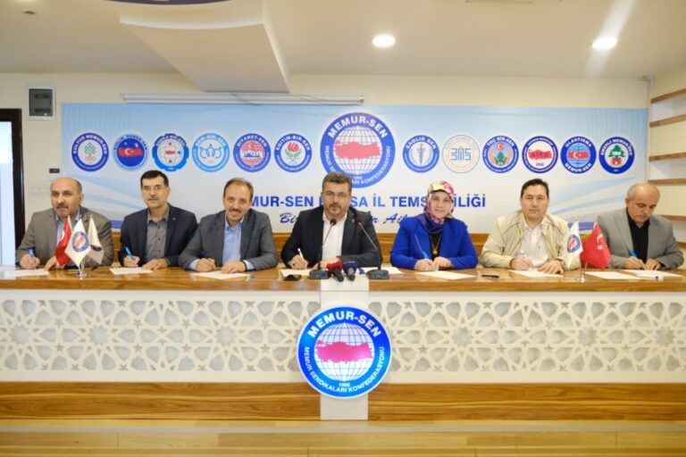 Memur-Sen Bursa imza kampanyası başlattı 