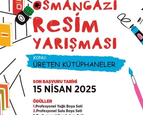 Osmangazi Belediyesi’nden ‘Üreten Kütüphaneler’ konulu resim yarışması