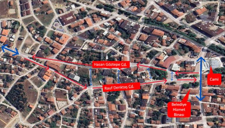 İNEGÖL’DE 2 MAHALLEDE 5 SOKAKTA TEK YÖN UYGULAMASI BAŞLADI
