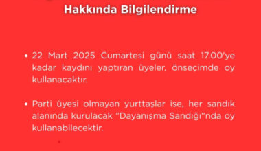 CHP Gemlik’ten Dayanışmaya Davet