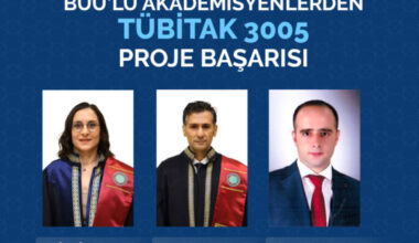 BUÜ’lü akademisyenlerden TÜBİTAK 3005 proje başarısı