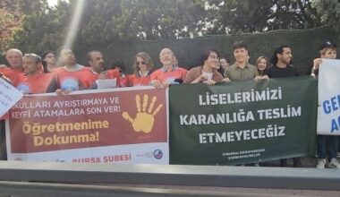 Eğitim İş’ten Anadolu Lisesi Önünde “Tasfiye Operasyonu” Eylemi