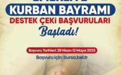 Büyükşehir’den emeklilere ‘Kurban Bayramı destek çeki’