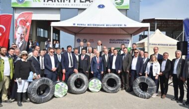 Bursa Büyükşehir’den çiftçiye büyük destek: Üreticiler sulama borularına kavuştu