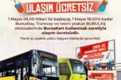 1 Mayıs’ta ulaşım ücretsiz