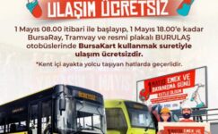 1 Mayıs’ta ulaşım ücretsiz