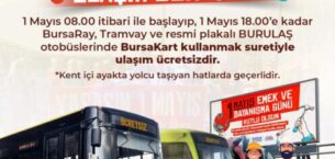 1 Mayıs’ta ulaşım ücretsiz