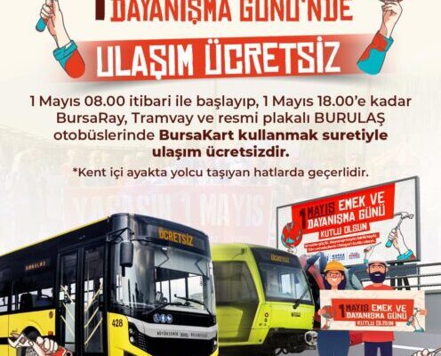 1 Mayıs’ta ulaşım ücretsiz