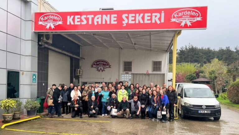Görükle MTAL Öğrencileri Kardelen Kestane Şekeri Üretimini Yerinde Gözlemledi