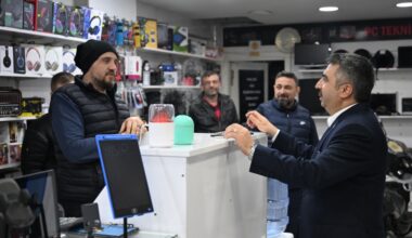 BAŞKAN OKTAY YILMAZ, KOMŞU ZİYARETİNDE