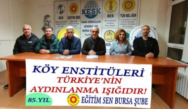 TÜRKİYE’NİN AYDINLANMA IŞIĞI OLAN KÖY ENSTİTÜLERİ’NİN  85. KURULUŞ YILDÖNÜMÜNÜ KUTLUYORUZ!