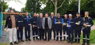 Başkan Erkan Aydın 1 Mayıs’ta emekçilerin yanında