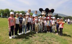 Bursa Uluslararası Spor Festivali’nde çocuklar doyasıya eğlendi
