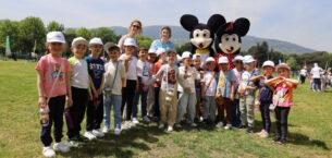Bursa Uluslararası Spor Festivali’nde çocuklar doyasıya eğlendi