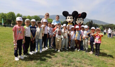 Bursa Uluslararası Spor Festivali’nde çocuklar doyasıya eğlendi
