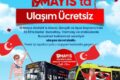 Bursa’da 19 Mayıs’ta ulaşım ücretsiz