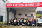 AÜTF 87’lilerden  Kardelen Kestane Şekeri üretim tesisine özel ziyaret