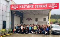 AÜTF 87’lilerden  Kardelen Kestane Şekeri üretim tesisine özel ziyaret