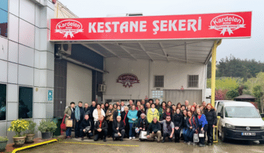 AÜTF 87’lilerden  Kardelen Kestane Şekeri üretim tesisine özel ziyaret