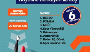 İNEGÖL BELEDİYESİ’NDEN GENÇLERE DESTEK: “HAYALİNE BELEDİYEN İLE KOŞ”