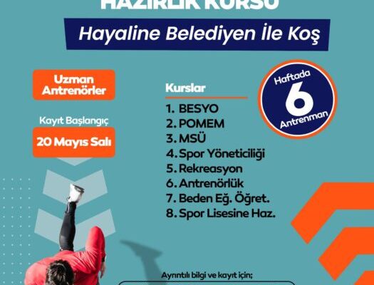 İNEGÖL BELEDİYESİ’NDEN GENÇLERE DESTEK: “HAYALİNE BELEDİYEN İLE KOŞ”