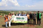 İNEGÖL’DE ÇEVRE HAFTASINDA 150 FİDAN TOPRAKLA BULUŞTU