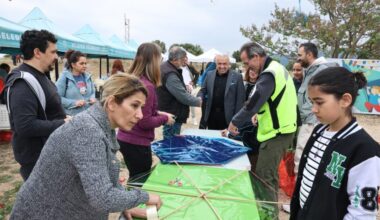 Nilüfer’de gökyüzü uçurtmalarla renklendi